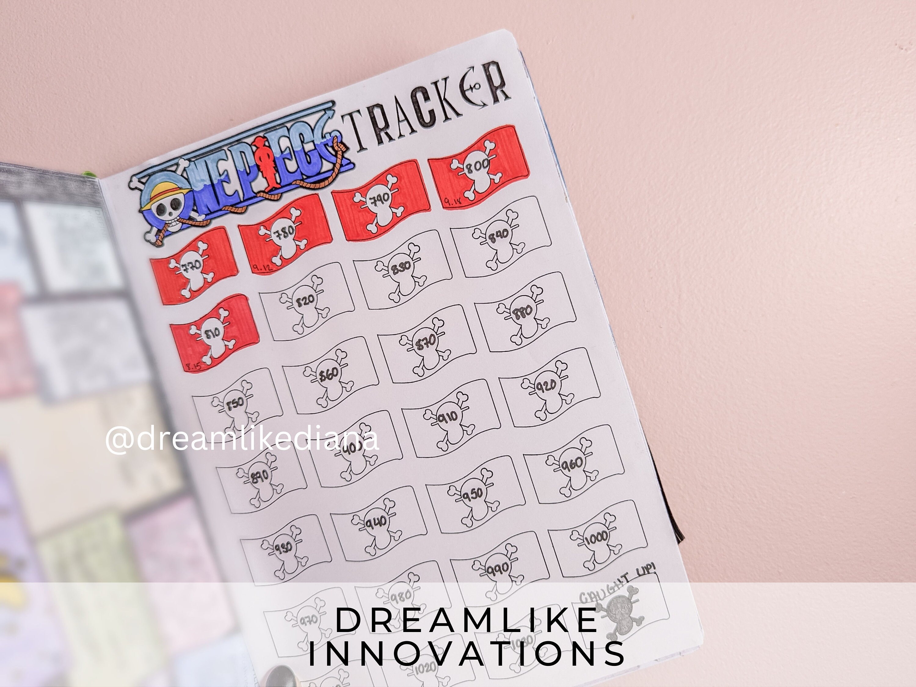 INSTANT DOWNLOAD: A5 Onepiece Anime Bujo Episode Tracker Digital Bujo ...