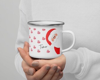 Enamel mug Santa Claus