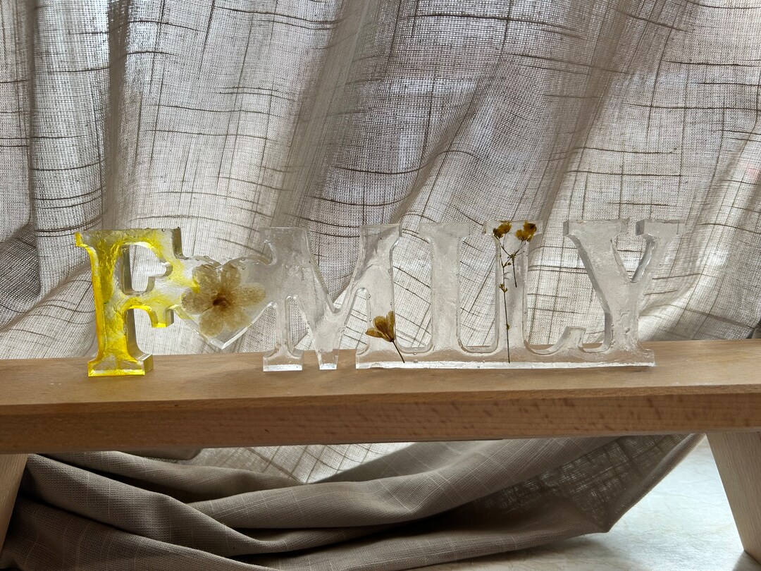 Resin Lettering Resin Lettering Family - Etsy