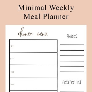 Weekly Meal Planner
