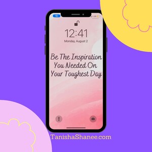 Inspirational Quote Download Digital Wallpaper 2 Designs, 2 Sizes