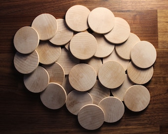 Custom Printed Wooden Nickels | Wood Coins | Round Tuits | Drink Tokens | Bar Chips