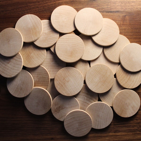 Níquel de madera impreso personalizado / Monedas de madera / Tuits redondos / Fichas de bebida / Chips de barra