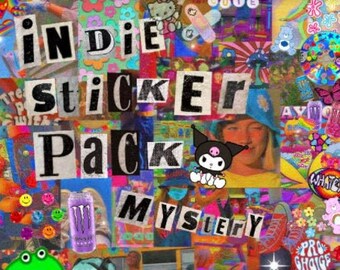 indie sticker pack etsy