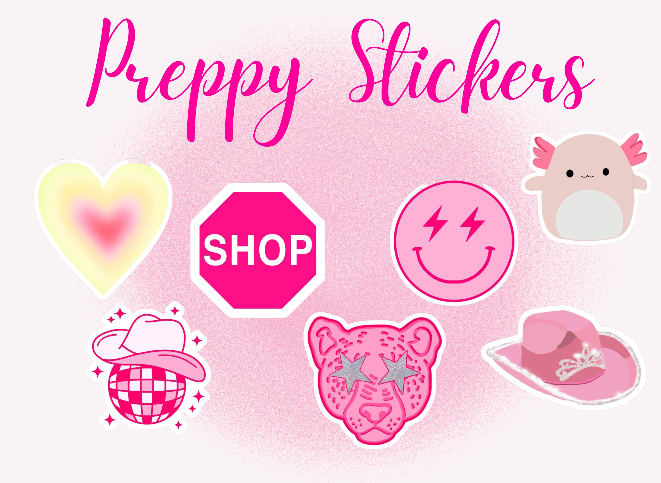 10/60PCS VSCO Pink Aesthetic Sticker Pack for Girl Suitcase Laptop Diary  Phone PVC Graffiti Decorative Random StickerPopular