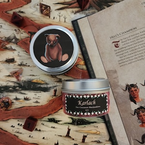 3oz Baldur&#39;s Gate 3 Karlach Candle