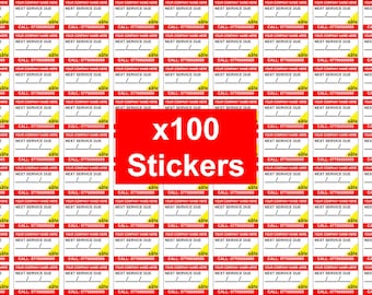 100 Gas Safe Register Stickers Leave Name/Number on Site Get Repeat Service Work