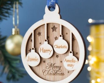 Personalised Christmas Bauble , Christmas Decorations, Personalised Bauble, Tree Decorations, Tea Towel Gifts