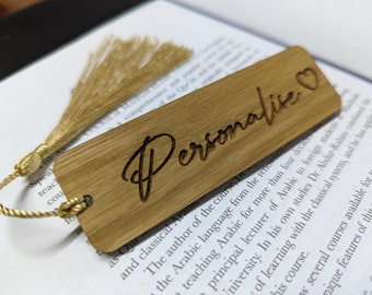 Mothers Day Personalised Bookmark Gift with Tassel, Any Name, Birthday Gift, Teacher, Thank You Present, Gran, Grandma, Nan, Nana, Nanny,