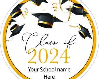 52 x Teacher Classroom Leaving Gifts School Stickers, Class of 2024, Thank You