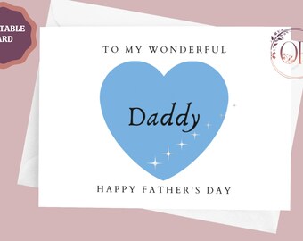 Husband Father's Day Card Printable, Father's Day Card for Husband, Card from Wife, Instant Digital Card