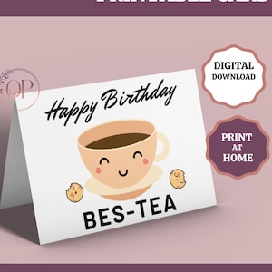 Biglietto di auguri di compleanno stampabile, biglietto per la migliore amica, biglietto per amica, biglietto per sorella, biglietto di compleanno per mamma, mamma, download digitale
