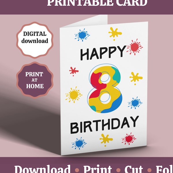 Grandsons Personalized 8th Birthday Card Etsy grandsons-personalized-8th-birthday-card-etsy