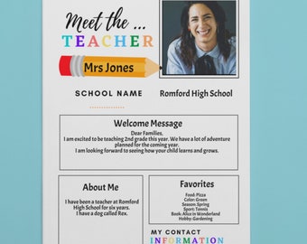 EDITABLE Meet the Teacher Template Teacher Newsletter Back to School