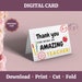 Printable Teacher Card, End of the Year Cards for Teachers, Printable Card for Teacher, Thank ...