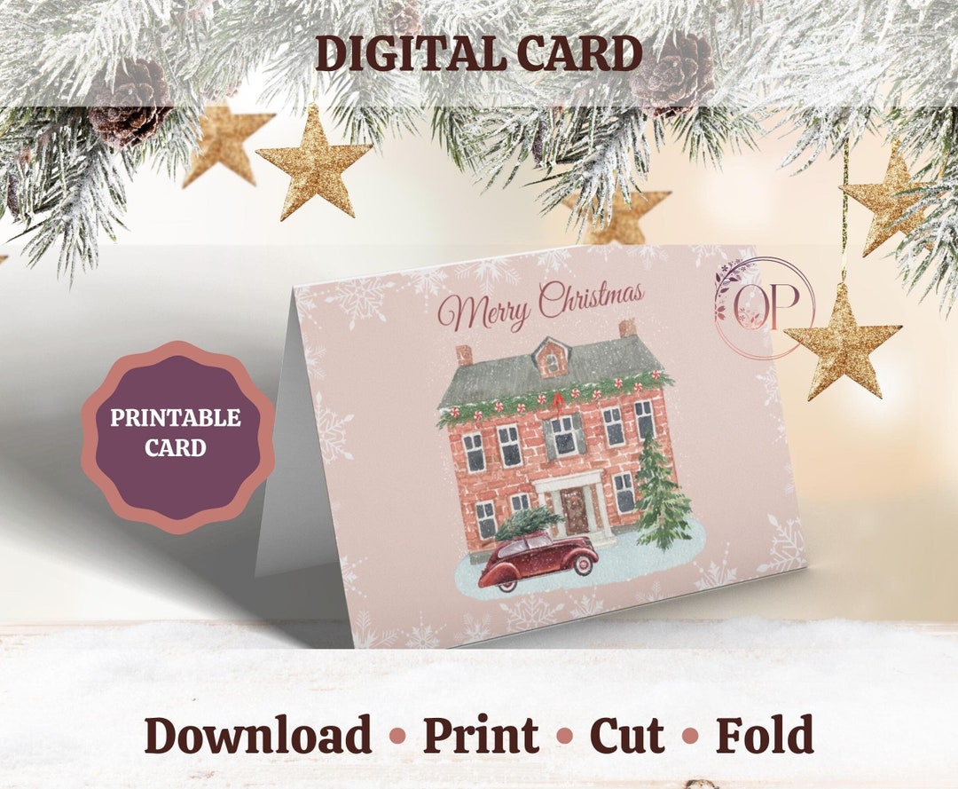 Christmas Card House 