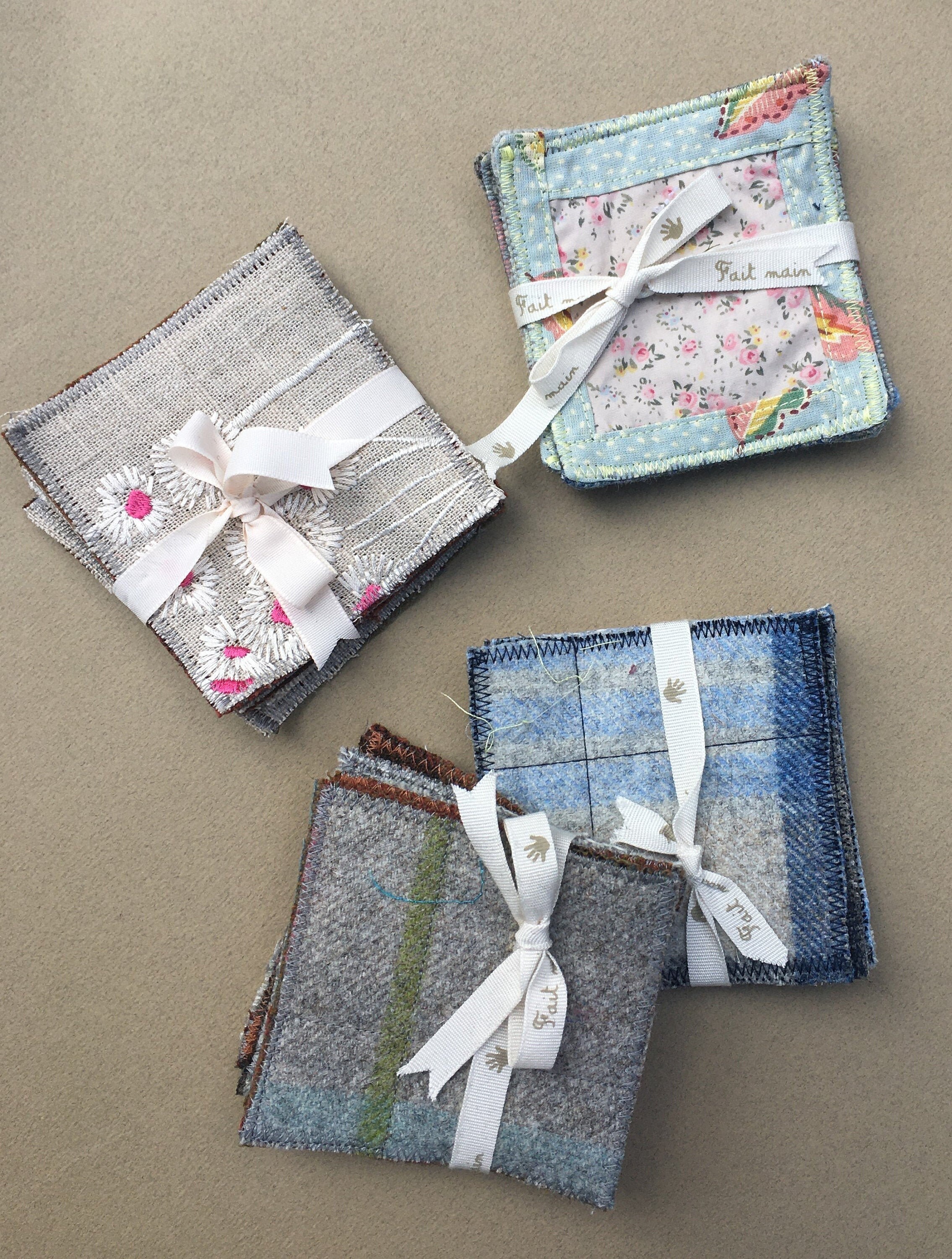 Fabric Coasters Set Of 4