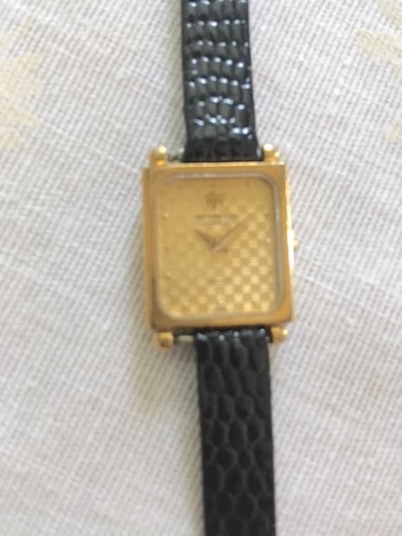 Raymond Weil Ladies Gold Watch Leather Band - image 7