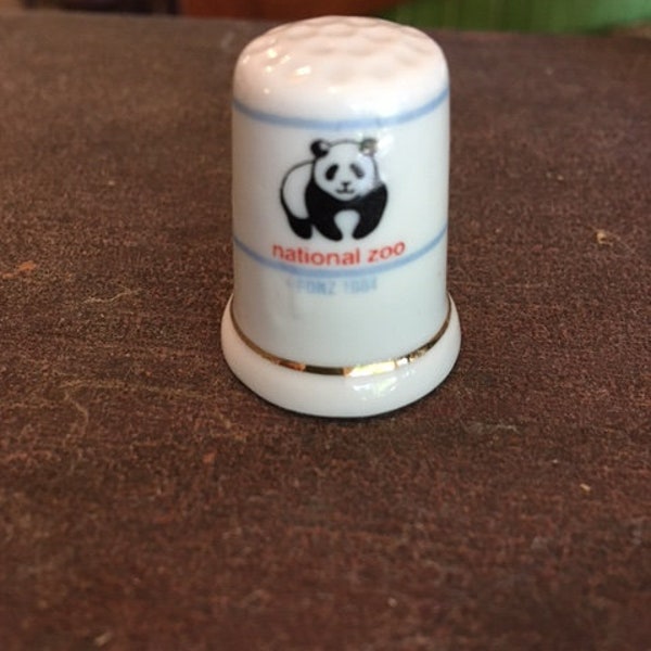 Souvenir Thimble National Zoo Panda