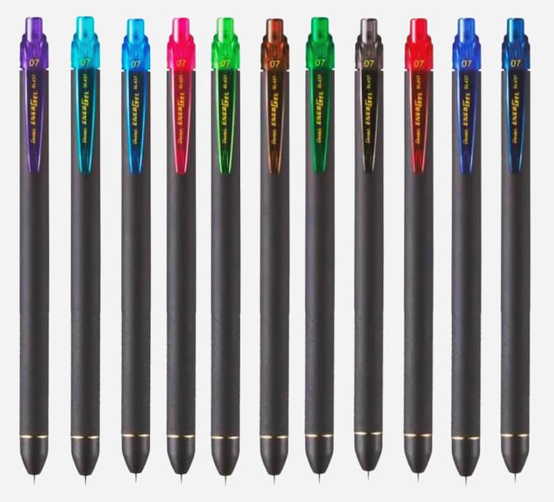 Pentel EnerGel Kuro – Bolígrafo de gel líquido, (punta de 132 pulgadas