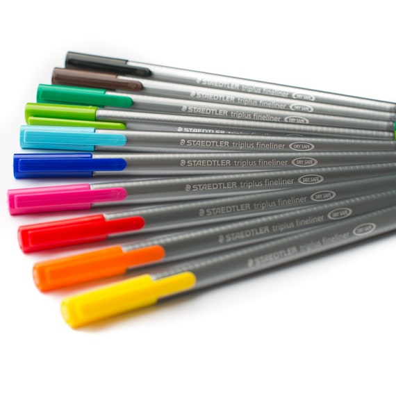 Staedtler 334 Triplus Fineliner Adult Colouring Pens 0.3mm Pack of 10  Assorted Colours -  Denmark