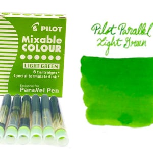 Pack of 12 Pilot Parallel Colour Ink Cartridges - Blots Pen & Ink