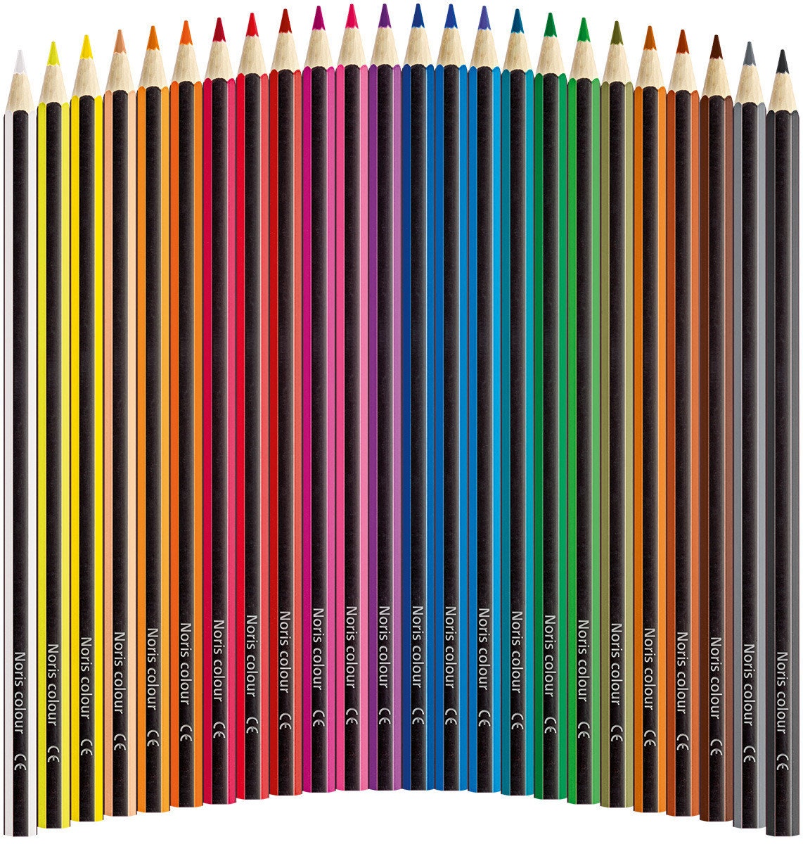 Set of 17 Staedtler Noris Colour Colored Pencils Artist Germany Excellent