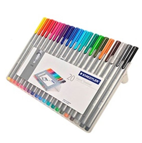 Staedtler 334 Triplus Fineliner Adult Colouring Pens 0.3mm Pack of 10  Assorted Colours -  Denmark