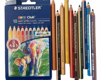 Set de 10 crayons de couleur Staedtler® Noris Club® Super Jumbo