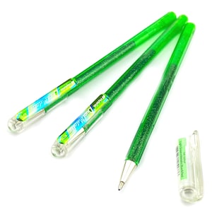 5 Sparkling Metallic Gel Pens, 0.8 Mm Medium Tip, Point Pentel Sunburst  Japanese Adult Coloring Books Bible Study Planner Kawaii Cute Pens 