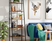 Stunning Ladder Shelving Unit 5 Tier Industrial Display Stand Book Shelf Wall Rack Storage Home Office Free Shipping
