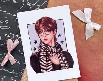 Seventeen The8 / Xu Minghao - A6 アートプリント (絵画、K-Pop、ギフト、SVT、カラット)