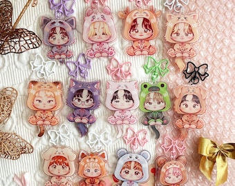 SEVENTEEN ポケットティーン キーホルダー – 両面 K-POP 可動式アクリルチャーム