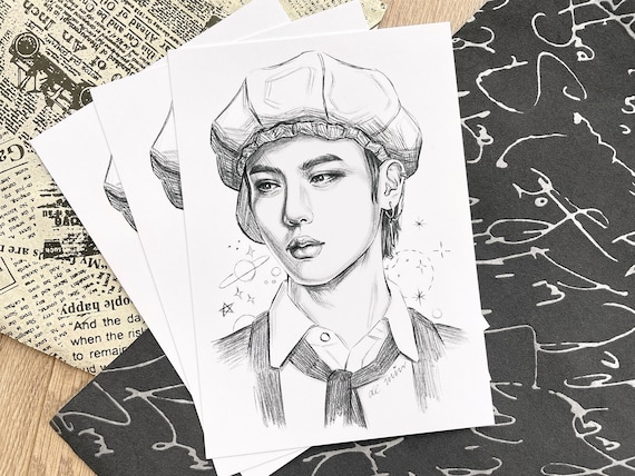 BTS - Jin | Male face drawing, Bts drawings, Portrait