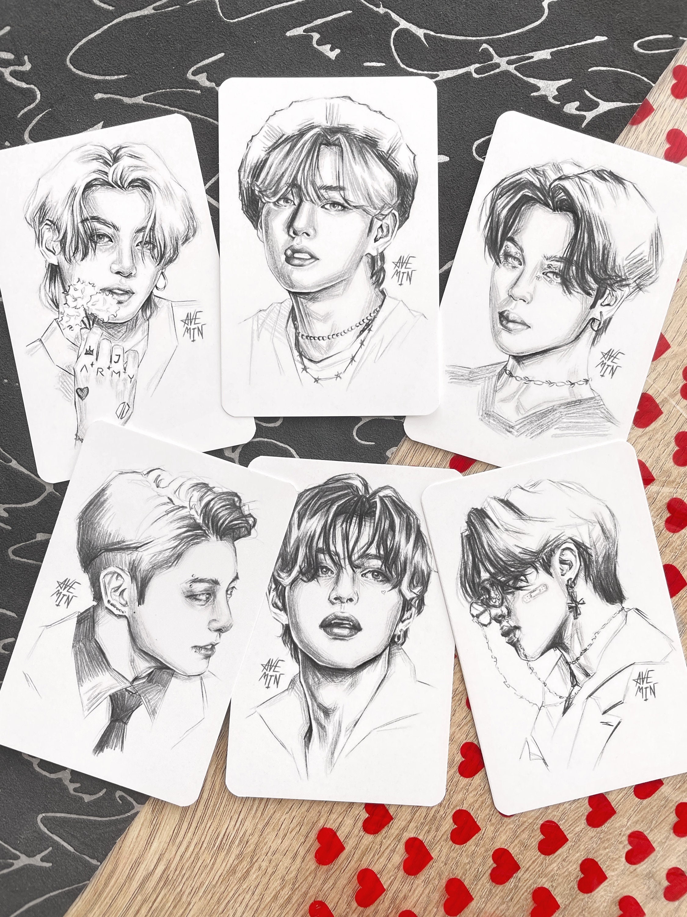 BTS Pencil Sketch Photocards Set Jungkook Taehyung Jimin - Etsy BTS Pencil Sketch Photocards Set Jungkook Taehyung Jimin - Etsy