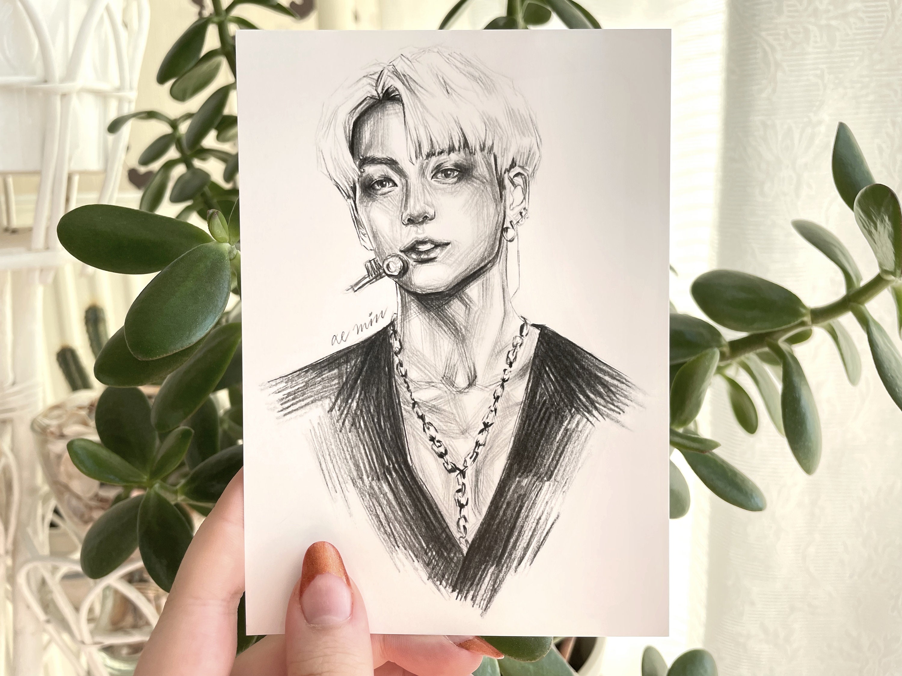 Discover 72+ bts jungkook sketch easy latest - in.eteachers