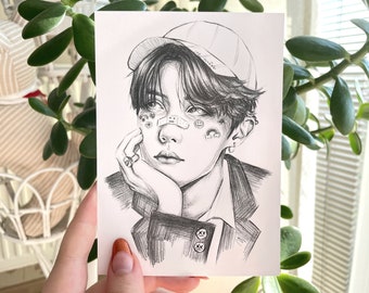 BTS J-hope jung Hoseok Hobicore Pencil Sketch A6 Art Print - Etsy BTS J-hope jung Hoseok Hobicore Pencil Sketch A6 Art Print - Etsy
