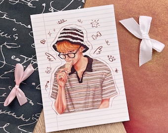 Seventeen DK / イ・ソクミン - A6 アートプリント (絵画、K-Pop、ギフト、SVT、カラット)