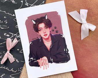 Seventeen チョン・ウォヌ - A6 アートプリント (絵画、K-Pop、ギフト、SVT、カラット)