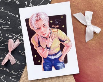 Seventeen バーノン / チュエ ハンソル - A6 アートプリント (絵画、K-Pop、ギフト、SVT、カラット)