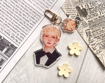 SEVENTEEN ジョシュア / ホン・ジス - 鹿チャーム付きアクリルキーホルダー (kpop、svt、ギフト)