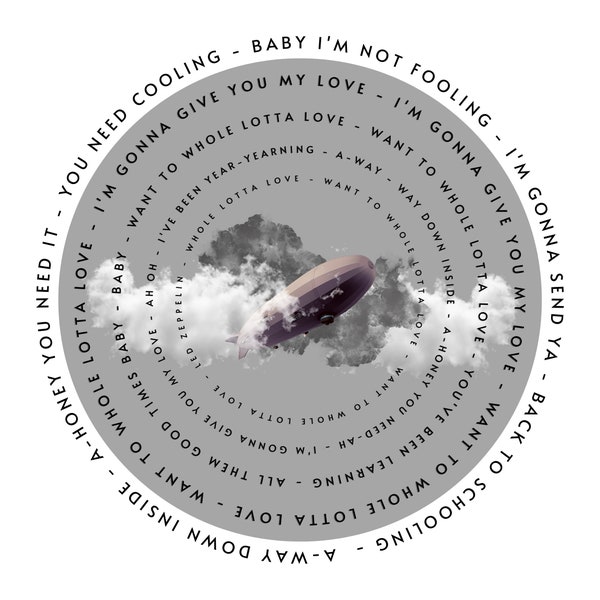 Led Zeppelin Lyrics - Etsy