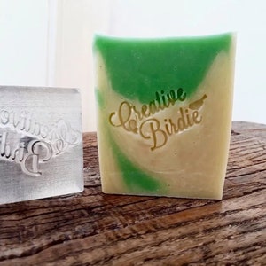 Small Custom Round Acrylic Clay and Soap Stamp | Ideal For Small Businesses | Create Your Own Embossing Stamp | 20 mm dia