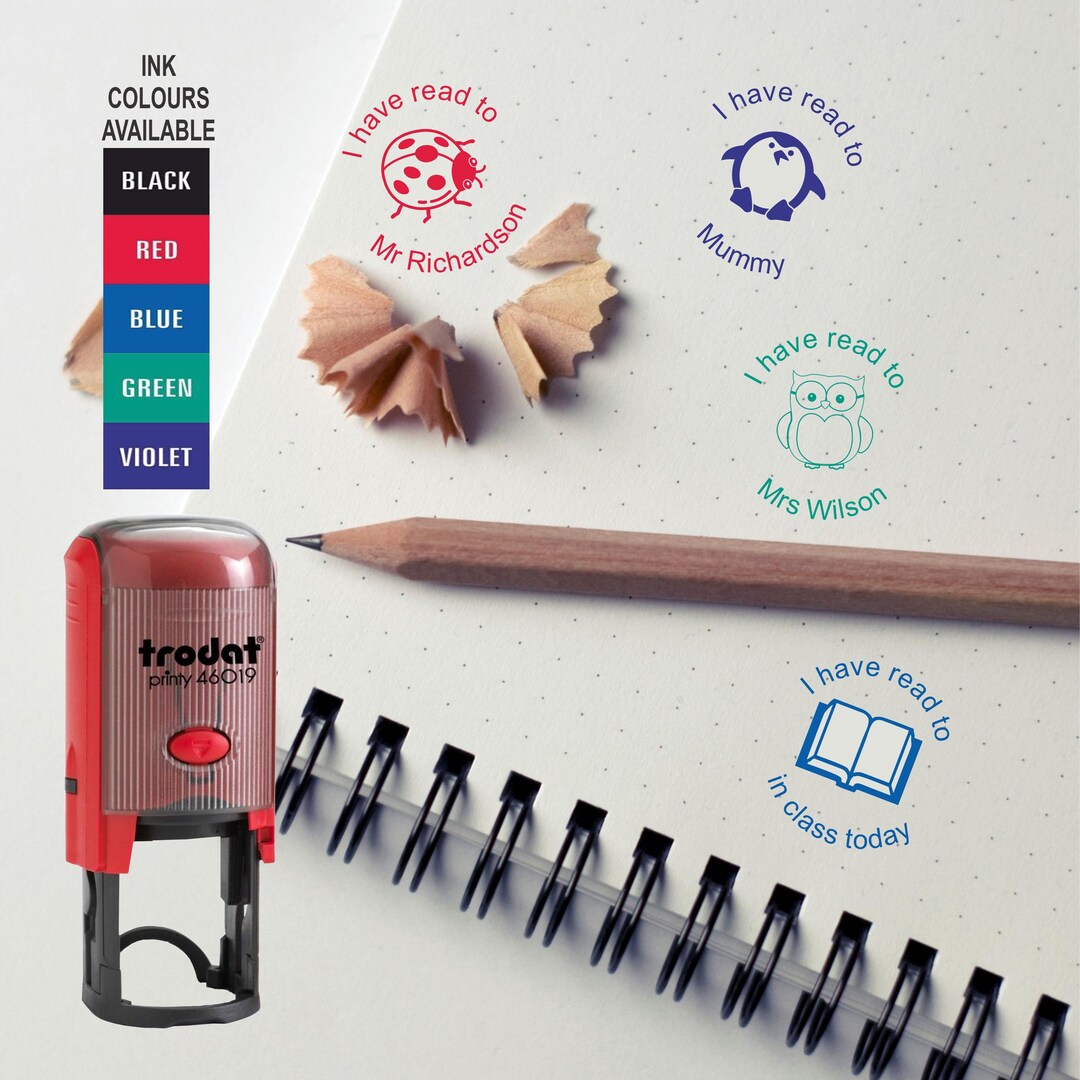 Personalised I Have Read to Stamp, 18mm Self Inking, Library, School ...