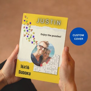 Mega Sudoku 16 x 16 Con Portada Personalizada / Hexadoku Sudoku Con Números Y Letras