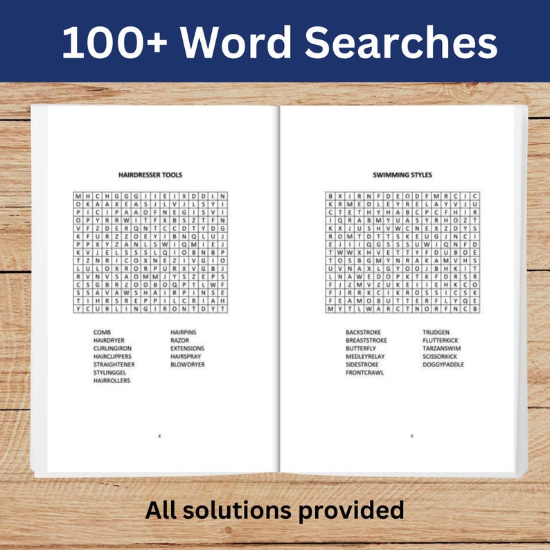 Custom Word Search Book | Add a Name and Photo to the Cover | Great ...