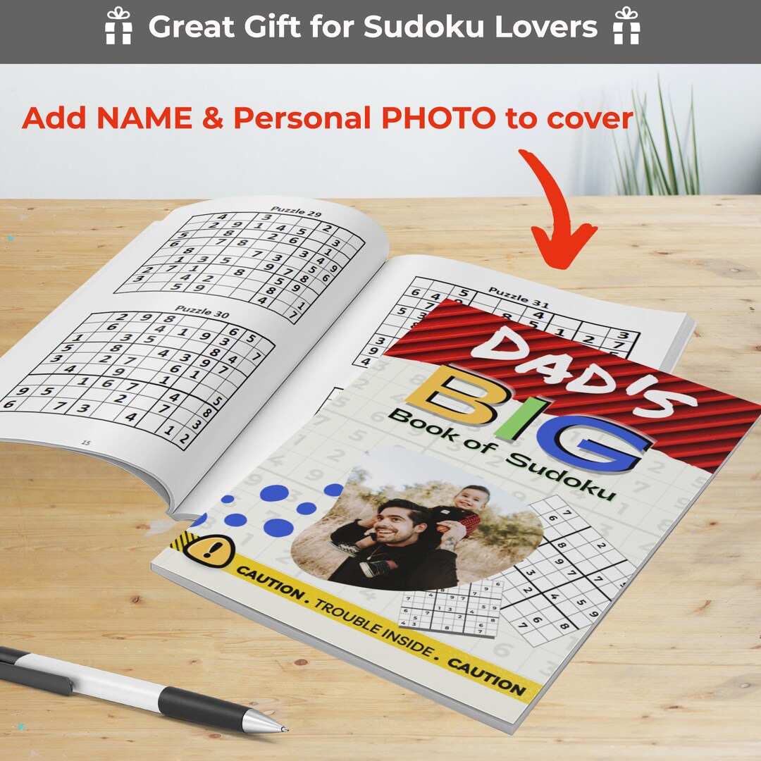 Create Your Own Sudoku Book Add Your Own Photo & Name to Cover large