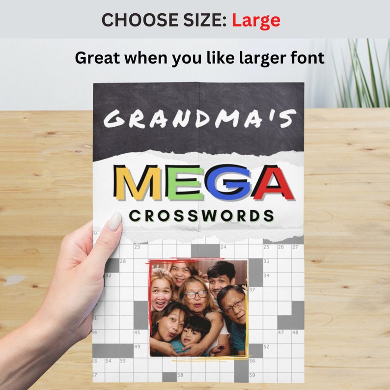 Custom Crossword Puzzle Book Personalised Crossword Cover With Your Own