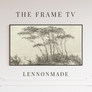 Samsung Frame TV Art | Vintage Landscape Digital Art | Antique Landscape | 59TV