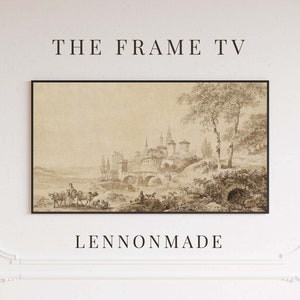 Samsung Frame TV Art | Vintage Landscape Digital Art | Antique Landscape | 4TV